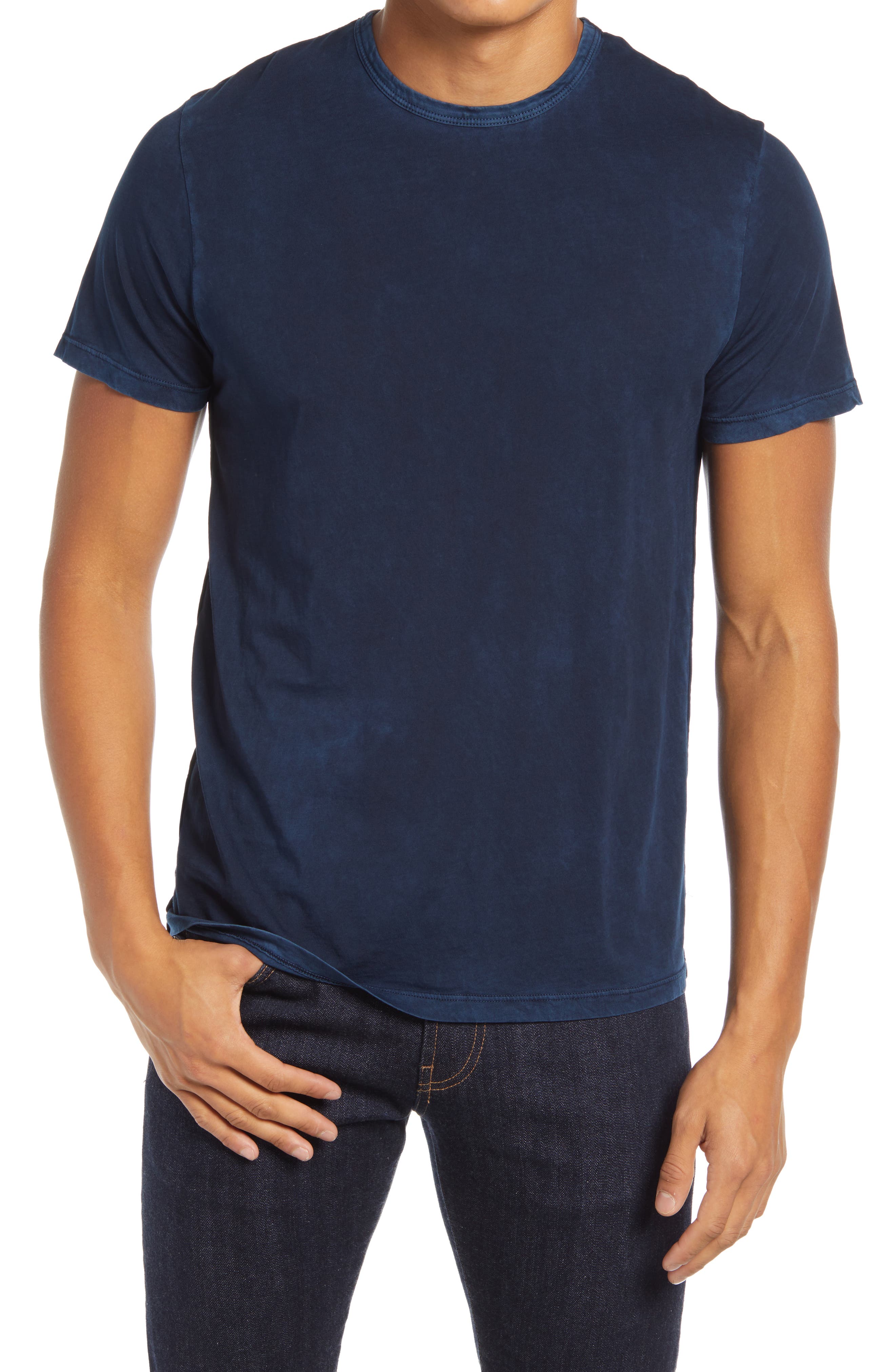 Dolce & Gabbana Pure Cotton Crew-Neck Men's T-Shirt Navy Dolce & Gabbana Pure Cotton Crew-Neck Men's T-Shirt Navy